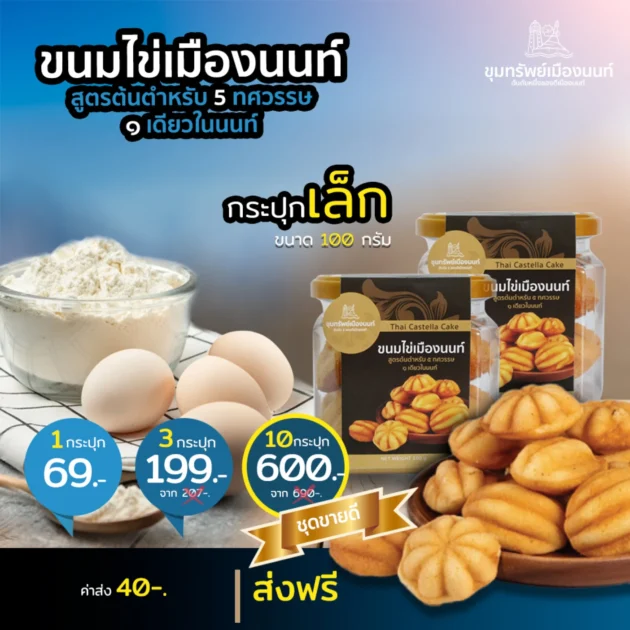 ขนมไข่เมืองนนท์ กระปุกเล็ก